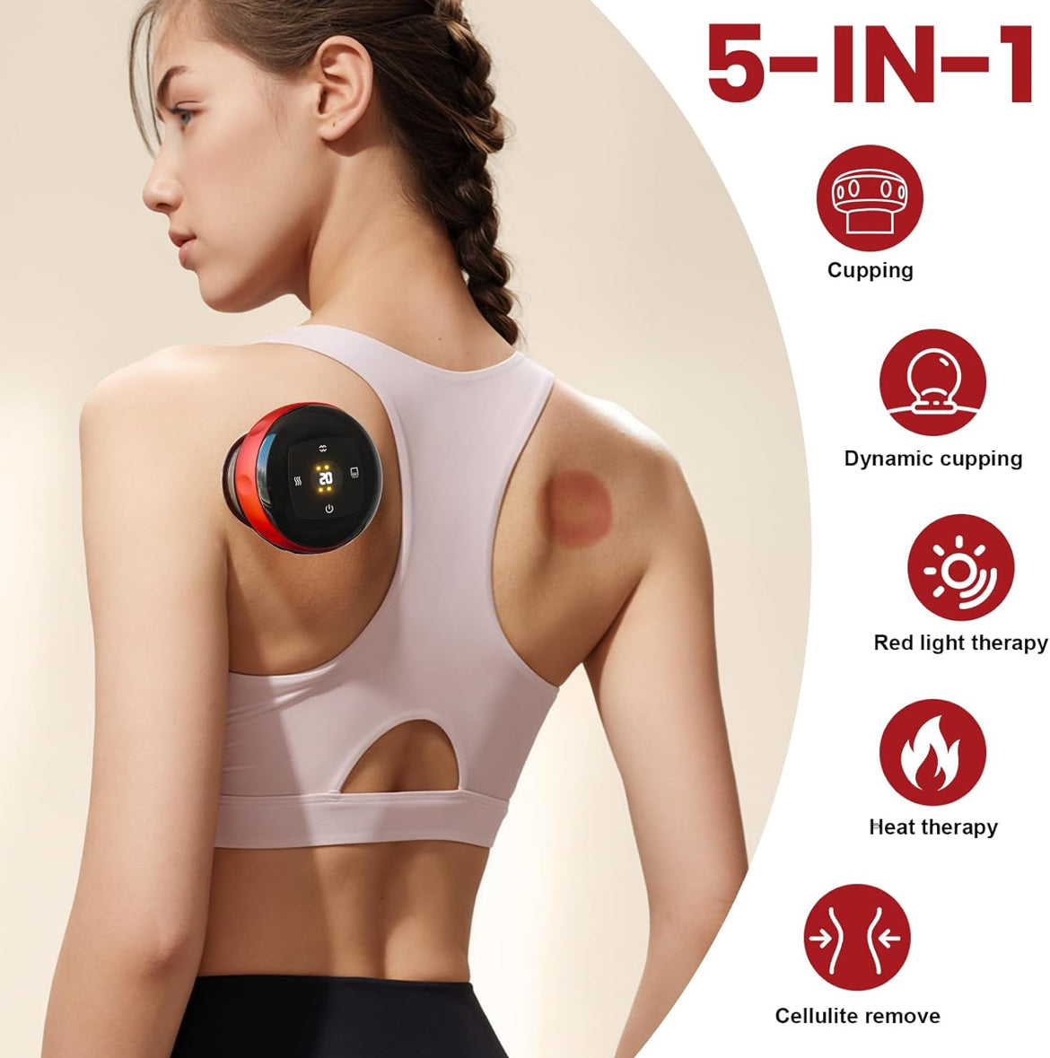 CupNova™️ The Original 5-in-1 Smart Cupping Therapy Massager