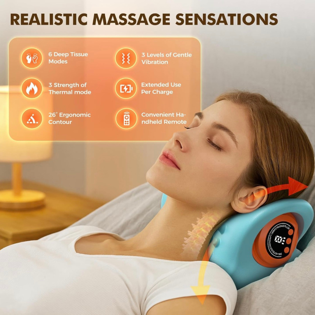 3-in-1 Neck Massager | Heat, EMS & Vibration